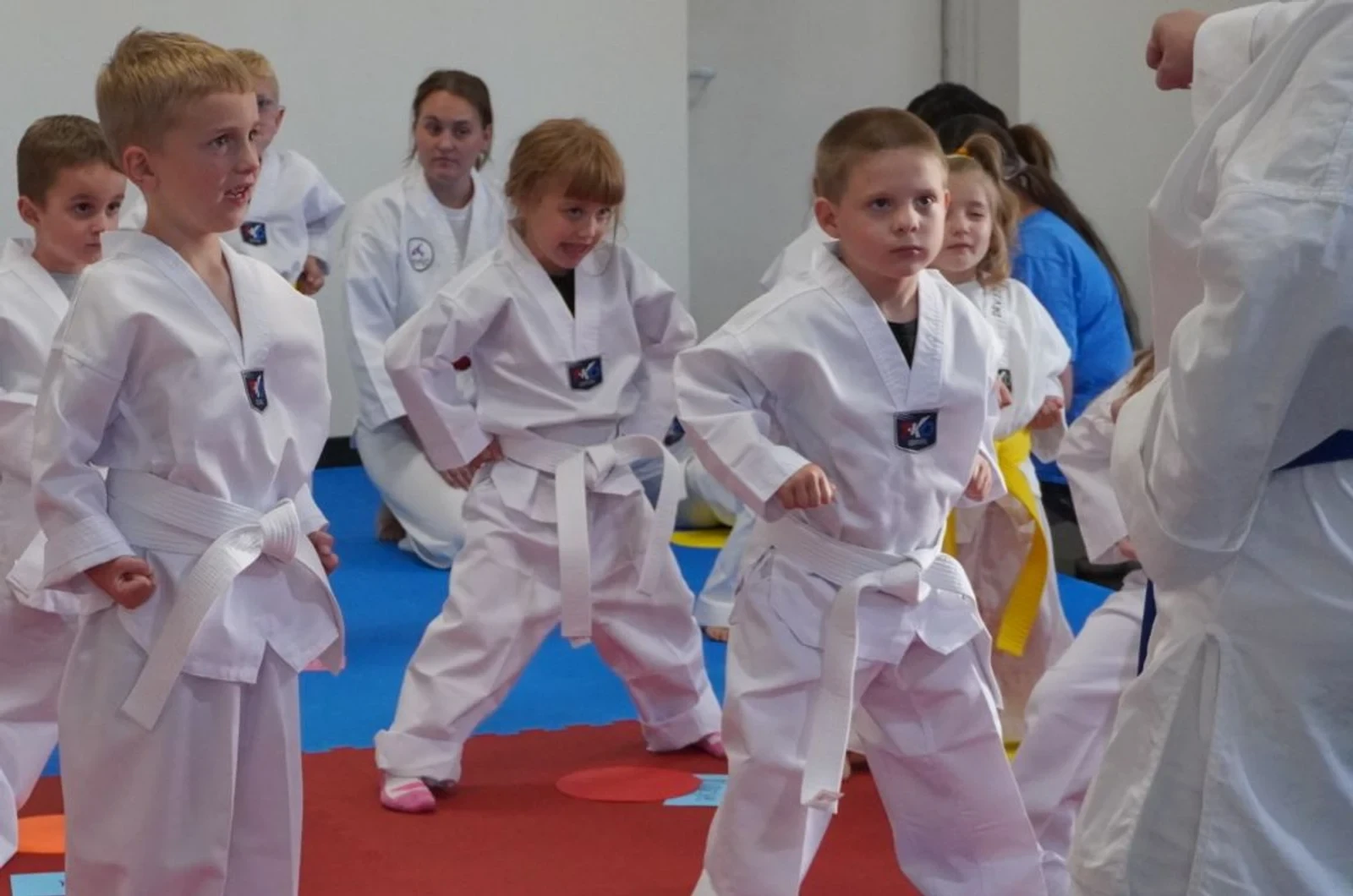 Kids building focus through martial arts