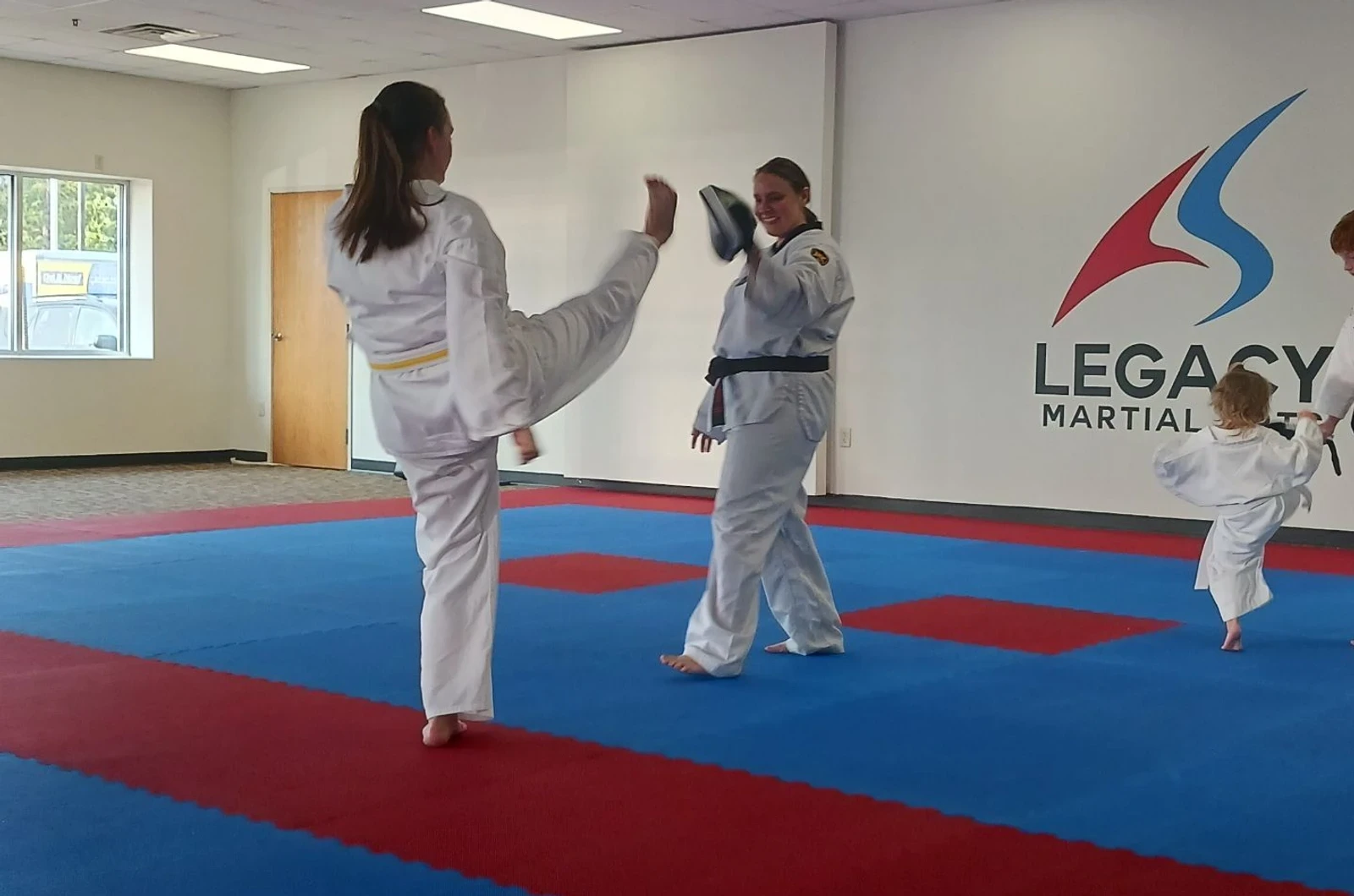 Taekwondo class at Legacy Martial Arts