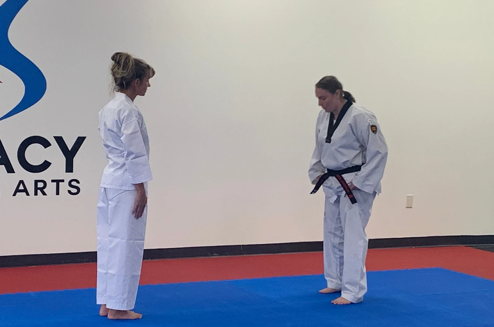 Taekwondo training at Legacy Martial Arts